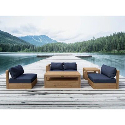 Wicker 4 - Person Outdoor Seating Group with Cushions | Wayfair North America
