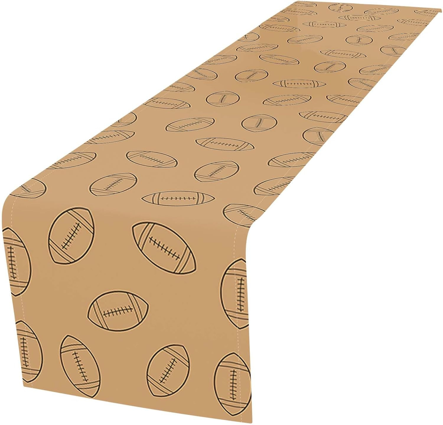 Football Table Runner for Home, Football Party Decorations Linen Touch Down Table Runners for Footballs Sport Birthday Party Game Kitchen Dining Decorations (13"x72") | Amazon (US)