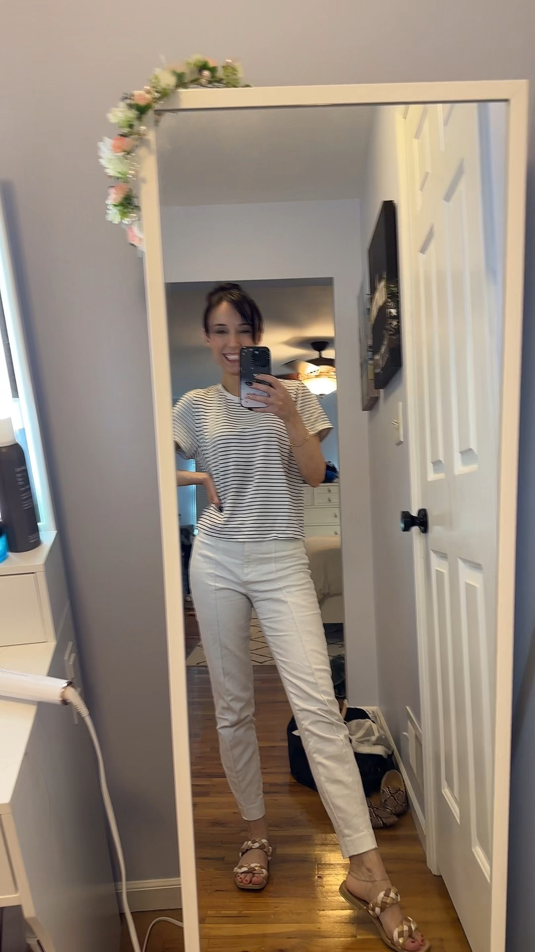 My mama doesn’t trust him 😇🖤 #FitCheck #OOTD #Viral #WorkStyle #MirrorCheck 

#LTKSeasonal #LTKFindsUnder100 #LTKWorkwear