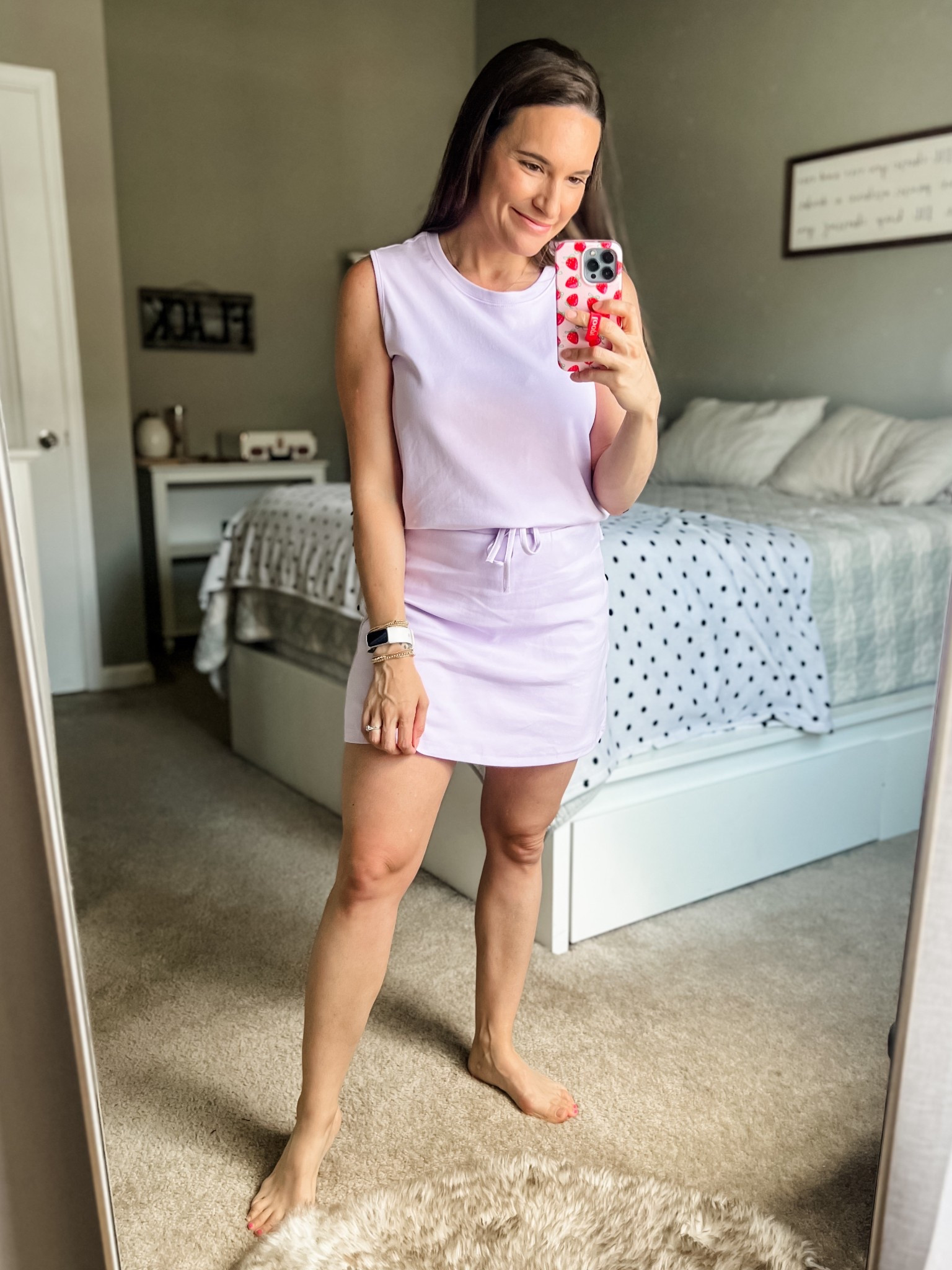 Loving this lavender skort set from Amazon! So sporty and comfy, perfect for chasing the kids around, but also makes me feel semi put together 😆

#LTKFindsUnder50 #LTKSummerEdit #LTKActive