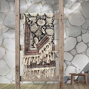 Trade Star 100% Cotton Throw Blanket with Tassels Decorative Premium Quality Throw Blanket for Ro... | Amazon (US)