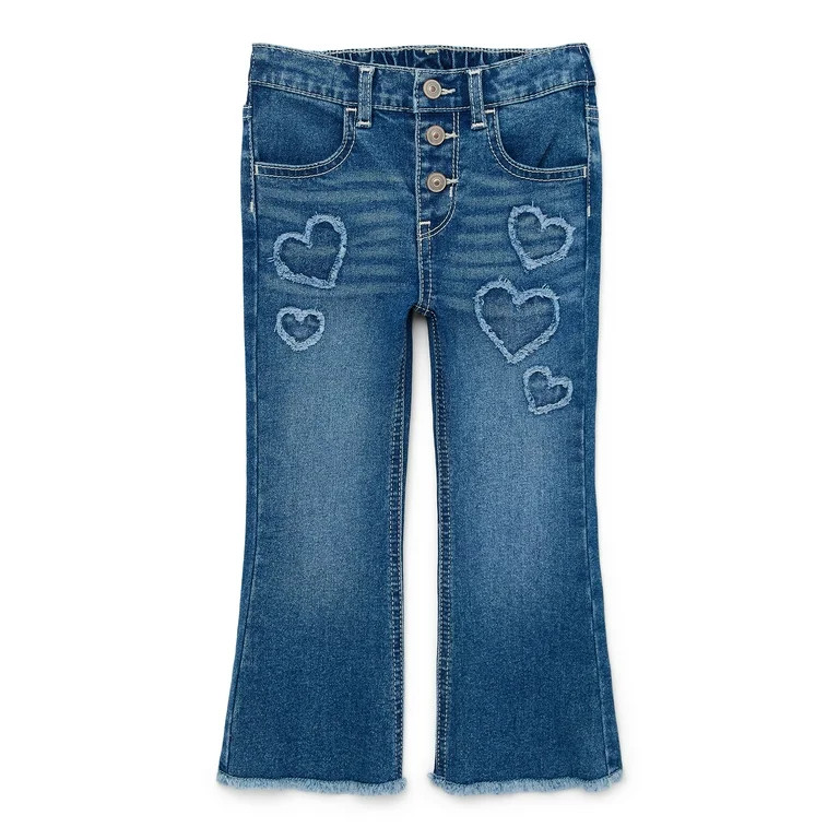 Wonder Nation Toddler Girls Heart Jeans | Walmart (US)