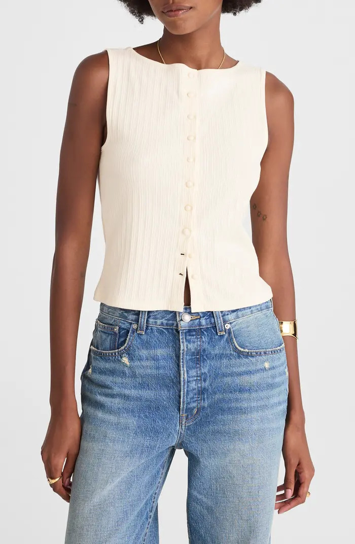 Rib Crewneck Vest Tank | Nordstrom