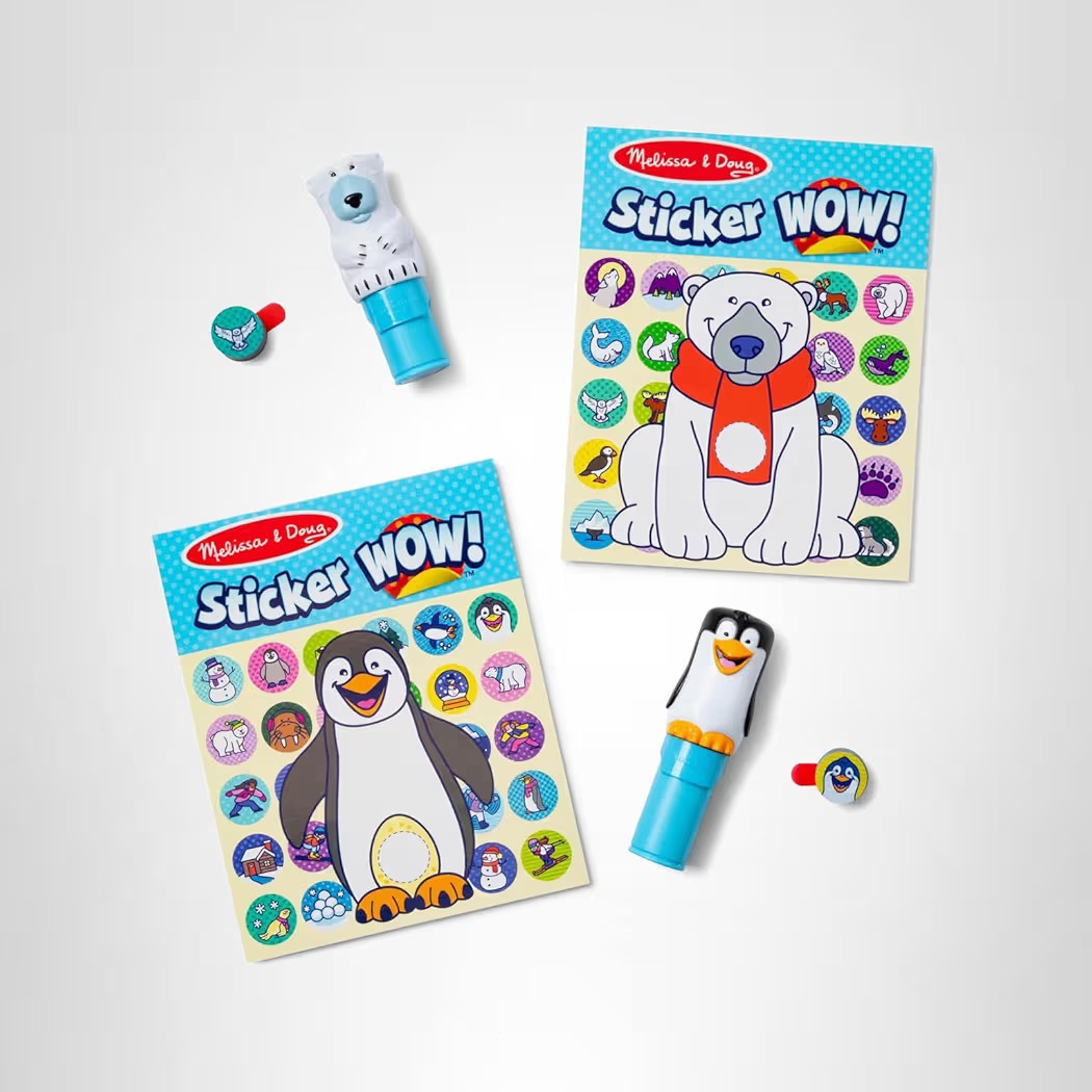 Melissa & Doug Sticker Wow!® Winter (Polar Bear and Penguin) Value Pack Arts and Crafts Collecti... | Amazon (US)