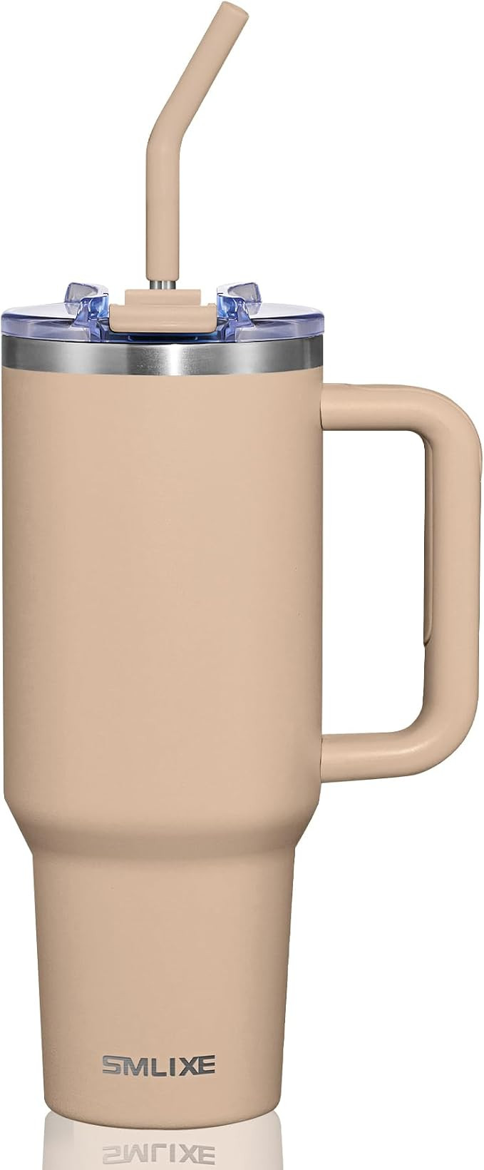 40 oz Tumbler with Handle and Straw Lid,Insulated Reusable Stainless Steel Water Bottle Travel Mu... | Amazon (US)