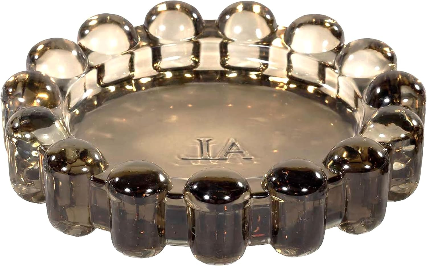 Home Collection Original Amber Glass Large Bubble Candle Dish | Amazon (US)