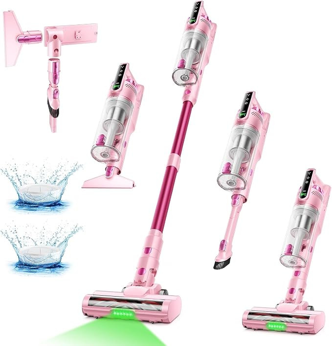 Trucozie Cordless Vacuum Cleaner, Self-Standing Lightweight Stick Vacuum with 50 mins Runtime, Po... | Amazon (US)