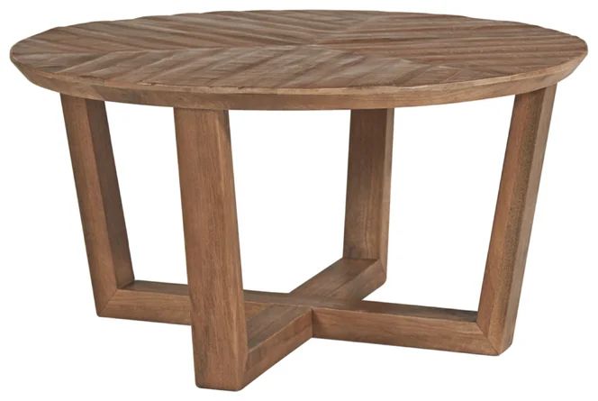Pocola Solid Wood Cross Legs Coffee Table | Wayfair North America