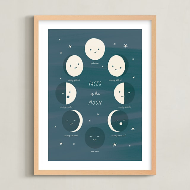 Faces of the Moon | Minted
