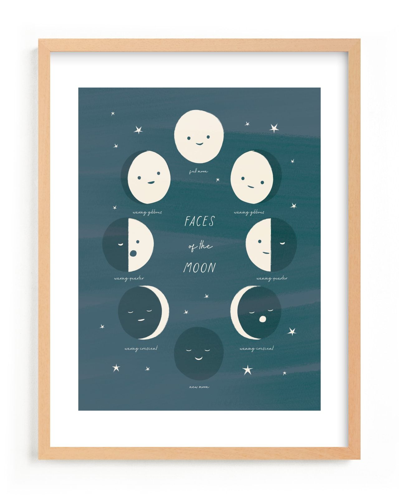 "Faces of the Moon" - Mixed Media Limited Edition Art Print by Ani Somi. | Minted