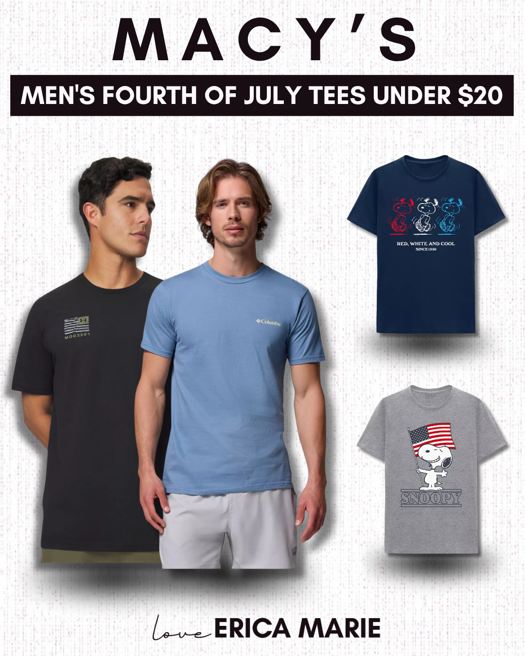 Shop men's Fourth of July tees under $20 and save on patriotic styles for your holiday celebrations. These comfortable graphic T-shirts are perfect for barbecues, fireworks, parties, and casual summer wear. Grab these affordable Fourth of July essentials while they're on sale. 

 #LTKootd #LTKSaleAlert #LTKMens
