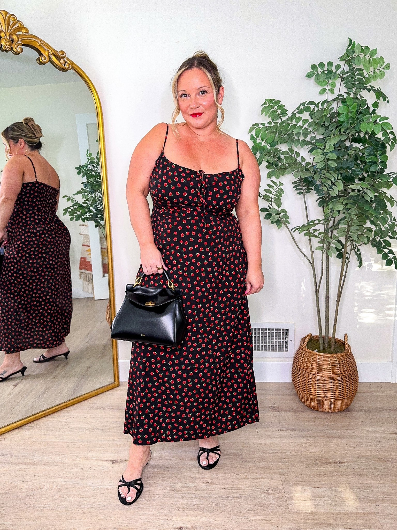 Amazon pre fall outfit 
Perfect for date night or a special occasion! Wearing size LARGE 
Red lipstick is shade sangria 

Fall style, fall outfit, fall dress, wedding guest dress, Amazon finds, Amazon fashion, date night outfit, dinner dress, midsize style, petite style 

#LTKMidsize #LTKStyleTip #LTKPetite