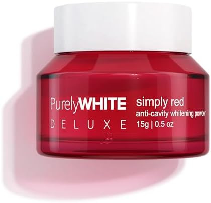 PurelyWHITE DELUXE, Anti-Cavity Whitening Powder - Removes Stains, Flouride-Free, Nano Hydroxyapa... | Amazon (US)