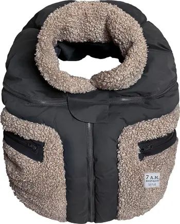 7 A.M. Enfant 7 A.M. Faux Shearling Trim Car Seat Cocoon | Nordstrom | Nordstrom