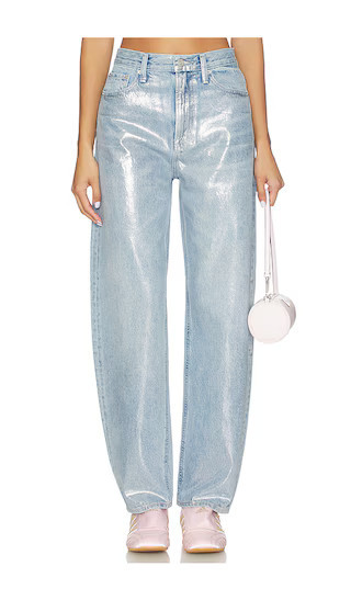 PISTOLA Wes High Rise Barrel Jeans in Blue. - size 25 | Revolve Clothing (Global)