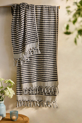 Two-Tone Textured Cotton Bath Towel | Terrain