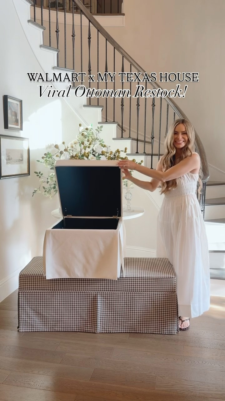 Our ottomans have been restocked!! Both sizes are available in gingham and cream!

#LTKSeasonal #LTKHome