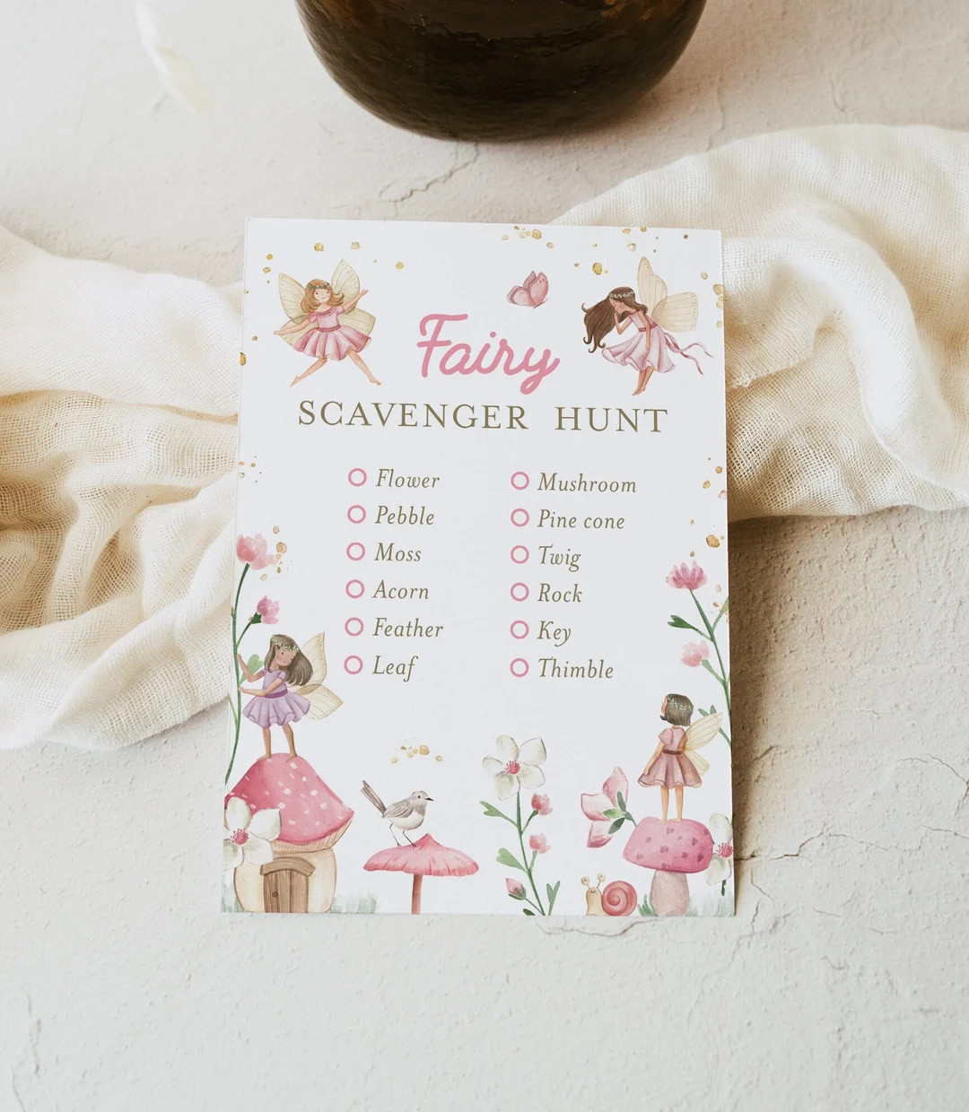Editable Fairy Scavenger Hunt Game, Enchanted Fairy Garden Birthday Party Activity, Magical Fairy... | Etsy (US)
