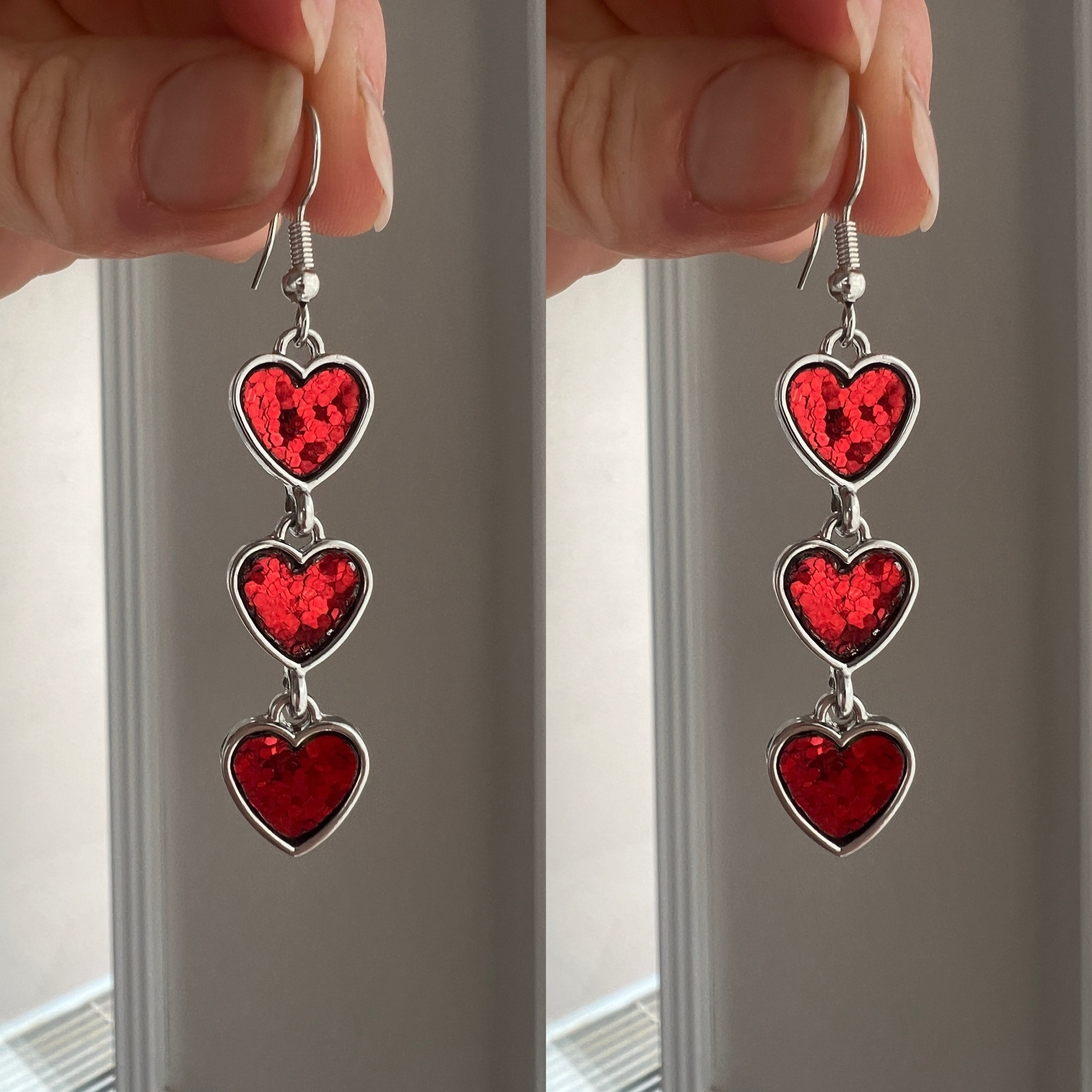 Heart earrings! Adorable for all red Valentine’s outfits, of course hearts are always in style! ❤️

#LTKSeasonal #LTKstyletip #LTKMostLoved