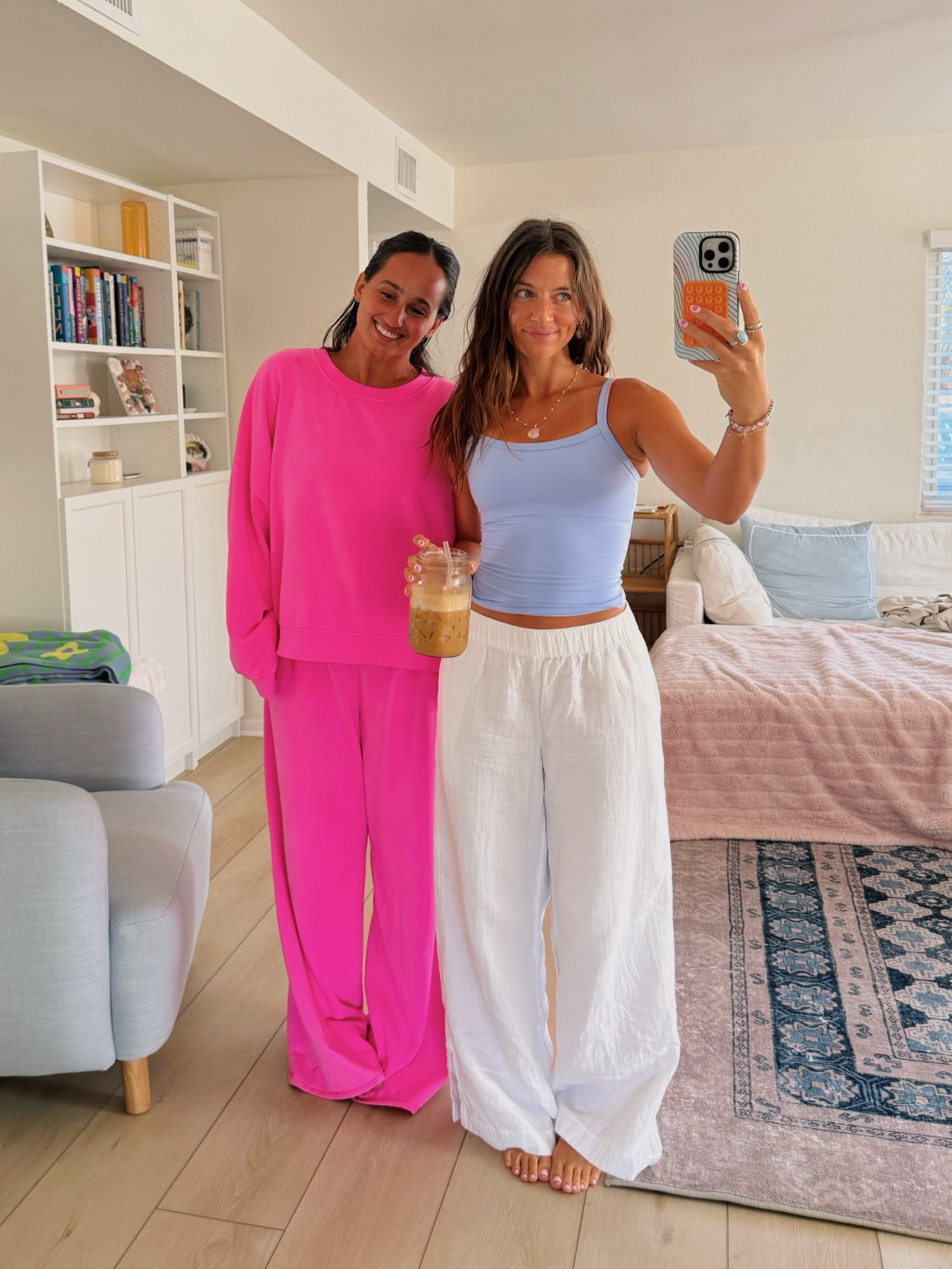 Bright colors are my fav! 
Rachs set in large (runs tts) 
My tanks in size XS and pants in XS (run large) 


#LTKSeasonal #LTKActive #LTKFindsUnder50