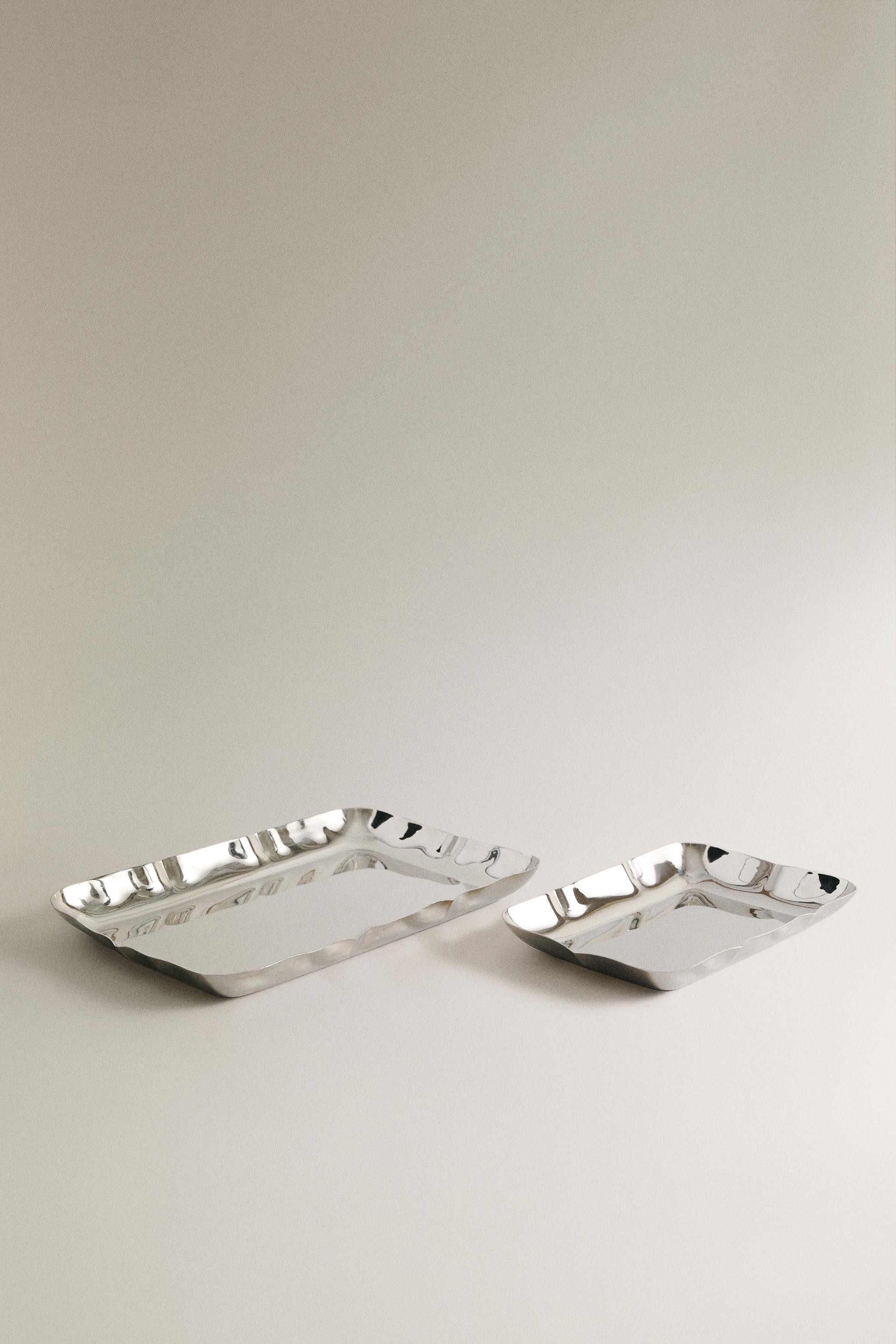 STEEL TRAY WITH IRREGULAR EDGE | Zara UK