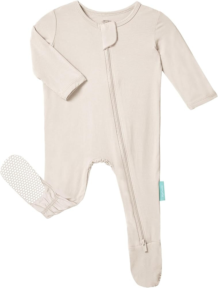 PurComfy Baby Zipper Footie Pajamas, Supersoft Bamboo Rayon Baby Footed Pjs Boy Girl 0-3-6-9-18-2... | Amazon (US)