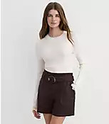 Crochet Trim Pointelle Sweater | LOFT