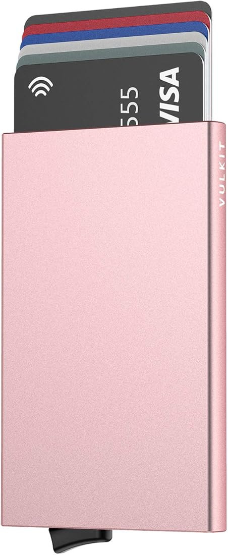 VULKIT Credit Card Holder RFID Blocking Slim Card Wallet Pop up Card Case Aluminium for Men or Wo... | Amazon (CA)
