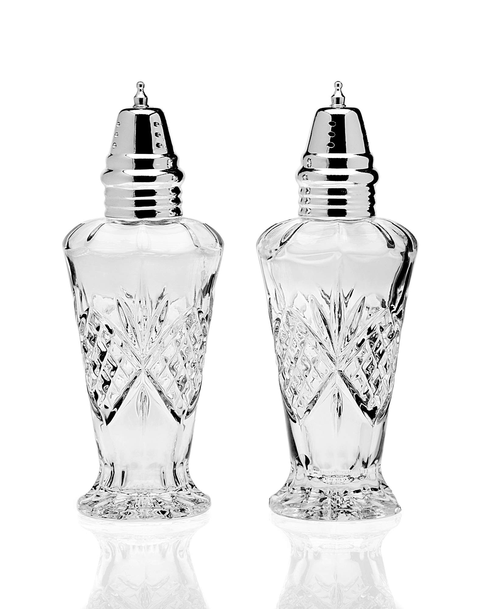 Godinger Dublin Salt and Pepper Shaker Set, Clear | Amazon (US)