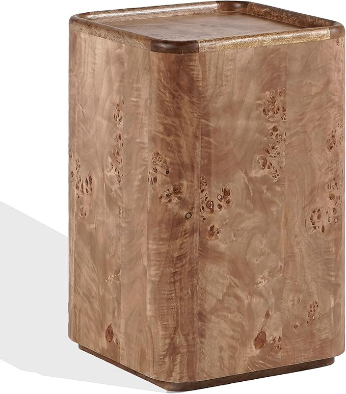 SAFAVIEH Couture Collection – Torryn Brown Burl Accent Table, Sculptural Wood Side Table, Fully... | Amazon (US)