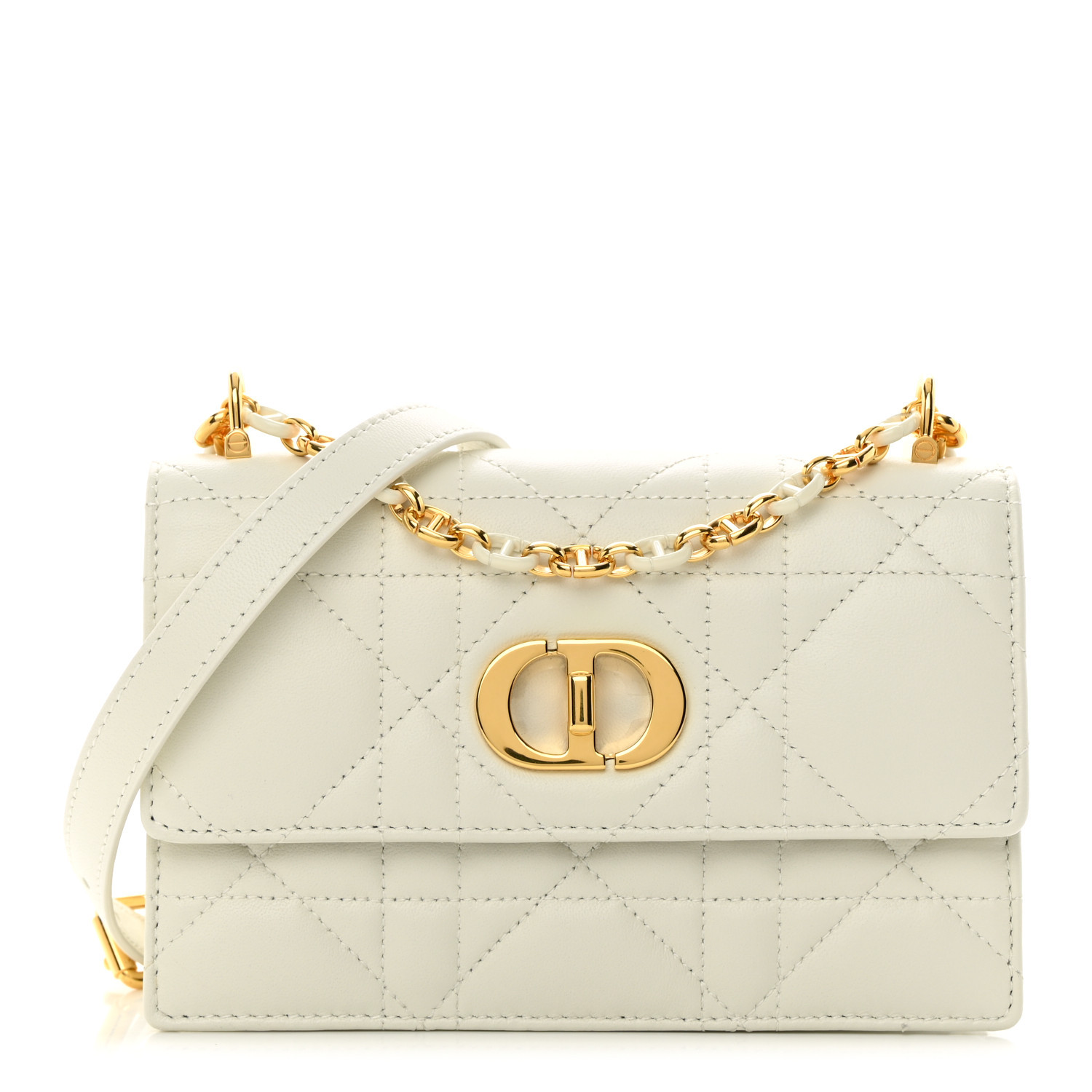 Lambskin Macrocannage Mini Miss Caro Bag Latte | FASHIONPHILE (US)