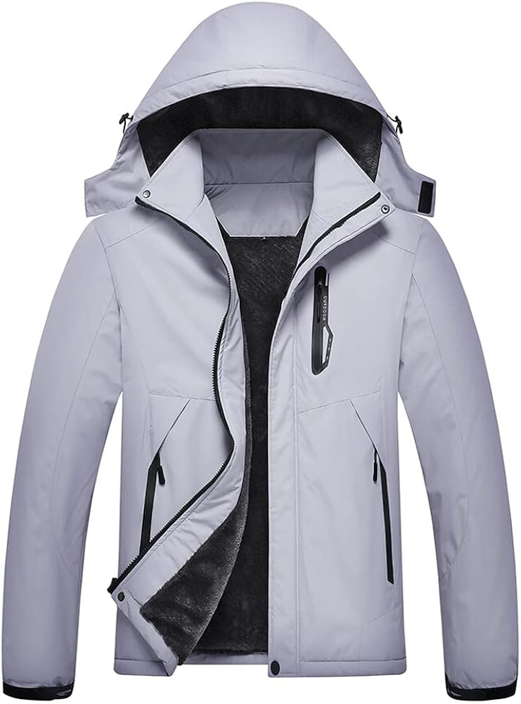 Jingangjin Men's Mountain Waterproof Ski Jacket Winter Windbreaker Warm Hooded Snowboarding Rainc... | Amazon (US)