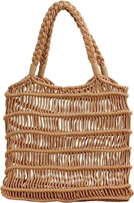 Beach Tote Bag Summer Beach Bags For Women Shoulder Handbag Mesh Pool Bag | Amazon (US)