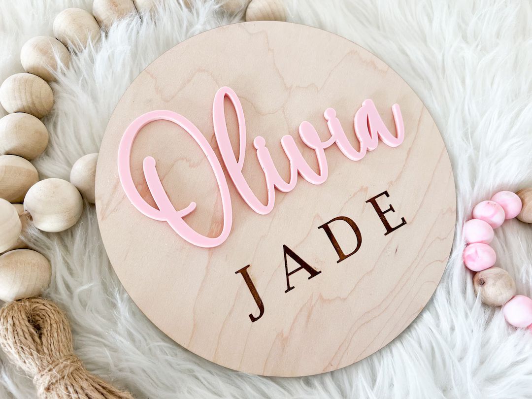Baby Name Sign for Hospital, Birth Announcement Sign, Hospital Name Sign, Newborn Name Wood Sign,... | Etsy (US)