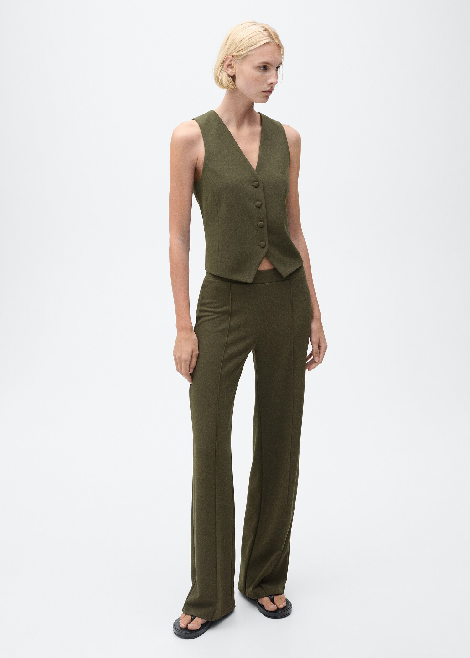 Gerade Strickhose - Damen | MANGO Österreich | Mango EU
