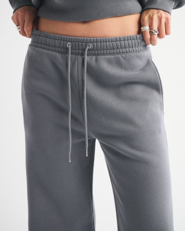 High Rise Sunday Wide Leg Sweatpant | Abercrombie & Fitch (US)