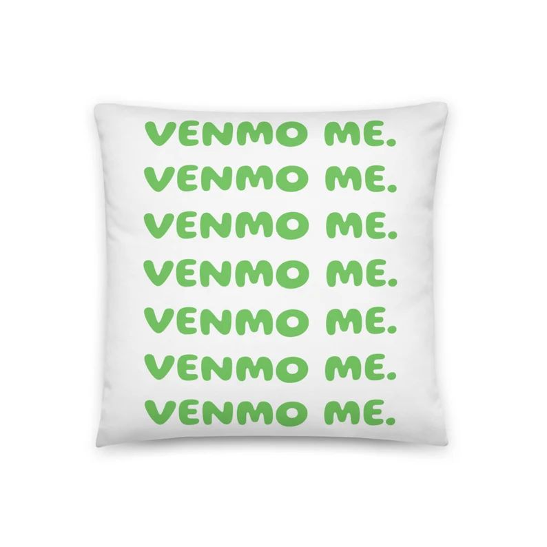 VENMO ME. blue/green  Pillow  Gifts for Cool People  - Etsy | Etsy (US)