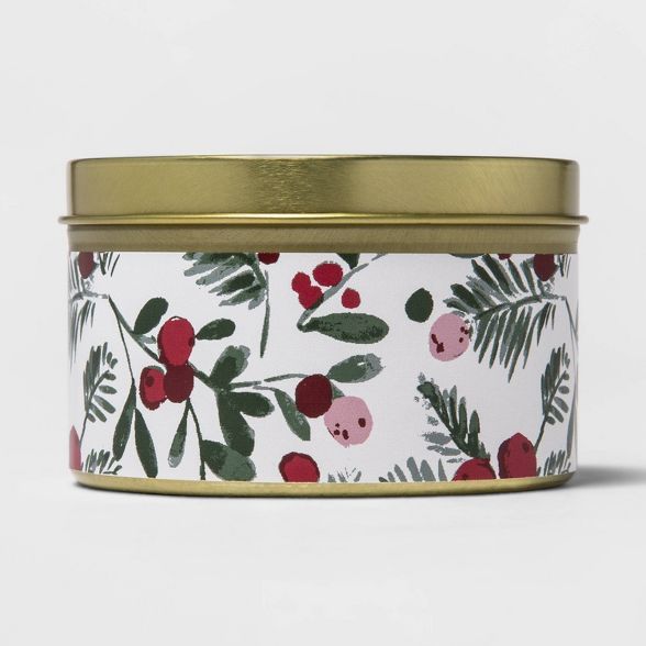 5oz Tin Jar Candle Frosted Cranberry Pine - Threshold™ | Target