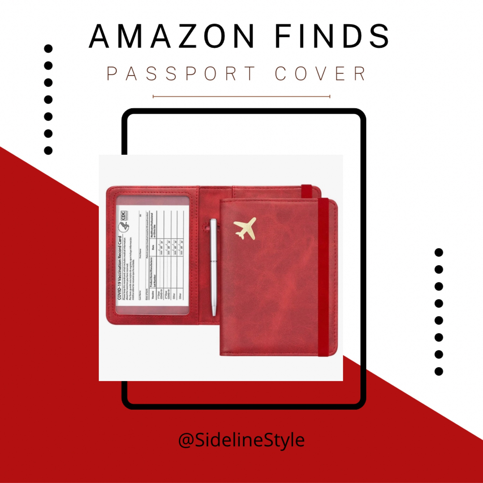 Obsessed with my passport cover! It has a really convenient slot for vaccine card and a mini pen included as well! #Amazon #AmazonFinds #Travel #Passport #PassportCover

#LTKtravel #LTKGiftGuide #LTKunder50