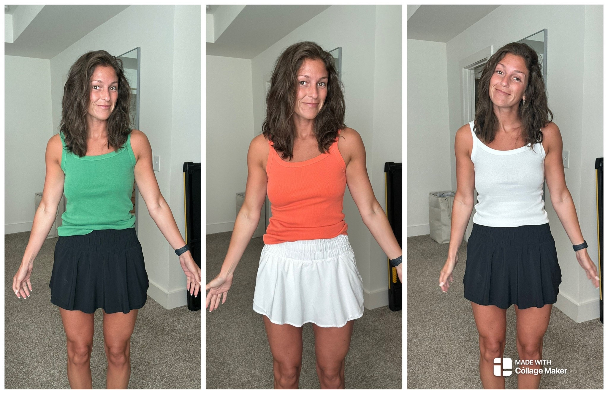 If I like it, I’ll buy it in another color. Love these basics for easy outfits! Colors are sold out online but the fit is great! Wearing a small in the tanks. Skorts are size medium  

#LTKActive #LTKFindsUnder50
