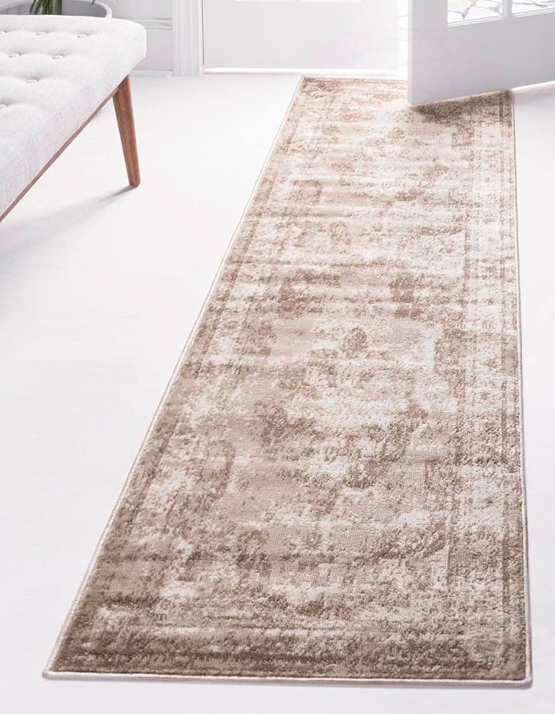 Rugs.com Monte Carlo Collection Rug – 2' x 5' Runner Beige Medium Rug Perfect for Living Rooms,... | Amazon (US)