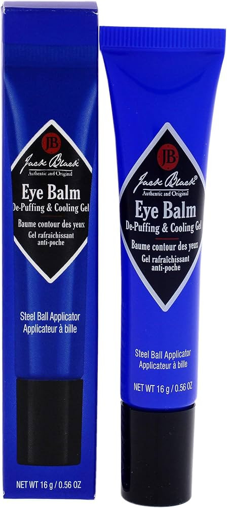 Jack Black Eye Balm De-Puffing & Cooling Gel, 0.56 Ounce | Amazon (US)