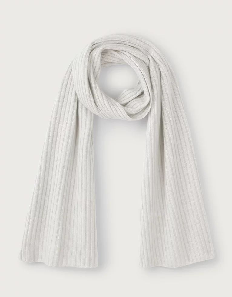 Ribbed Cashmere Scarf | The White Company (UK)