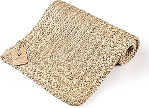 UniQloth Farmhouse Jute Burlap Braided Table Runner 36 Inches Long, 13x36 Natural Jute Braided Ta... | Amazon (CA)