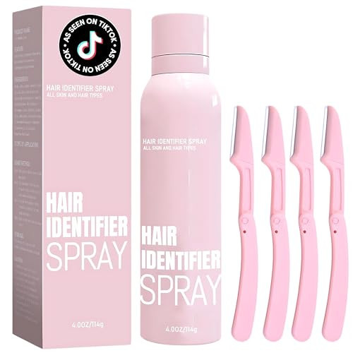 2024 NEW Hair Identifier Powder Spray for Face Shaving and Body with Dermaplaning Tool 4 Razors for All Hair and Skin Types | Amazon (US)