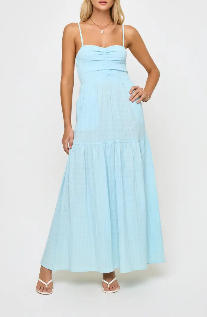 LSPACE Mallorca Smocked Cover-Up Maxi Dress | Nordstrom | Nordstrom
