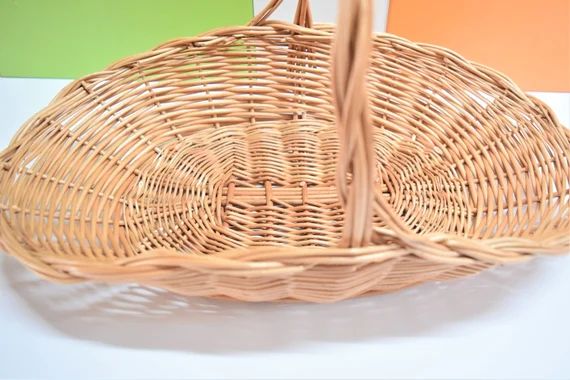 Flower Gathering Basket Wicker Basket Woven Basket Willow - Etsy | Etsy (US)
