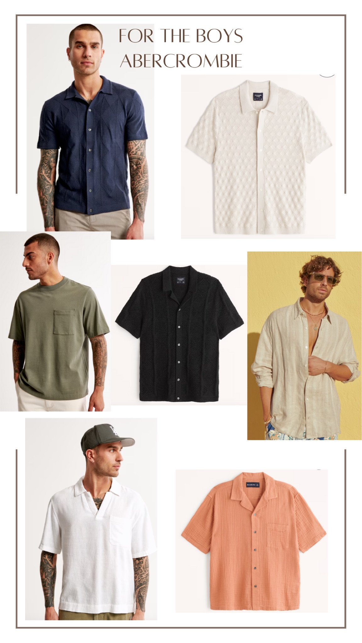 Men’s summer tops // men’s fashion 

#LTKstyletip #LTKunder100 #LTKmens