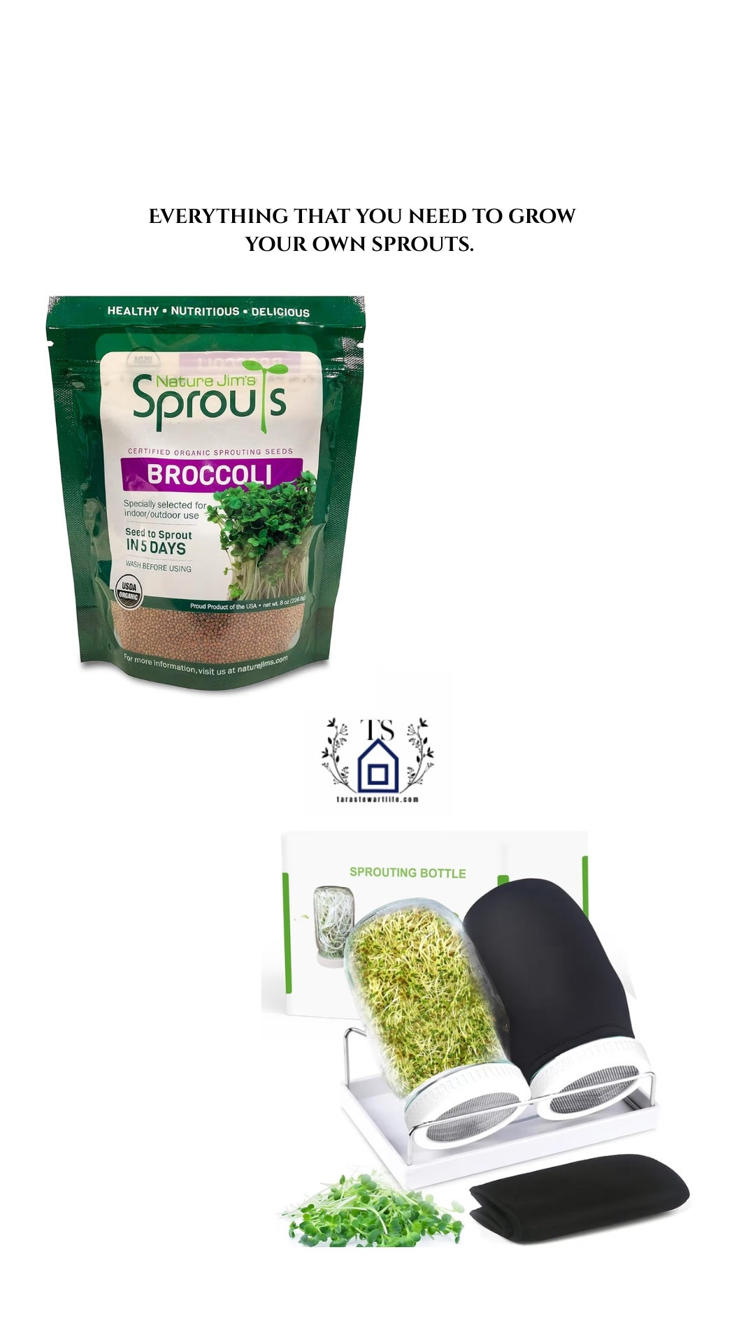 Everything that you need to grow your own healthy sprouts. It only takes a few days and the benefits are so awesome! 

#LTKFindsUnder50 #LTKFamily #LTKHome