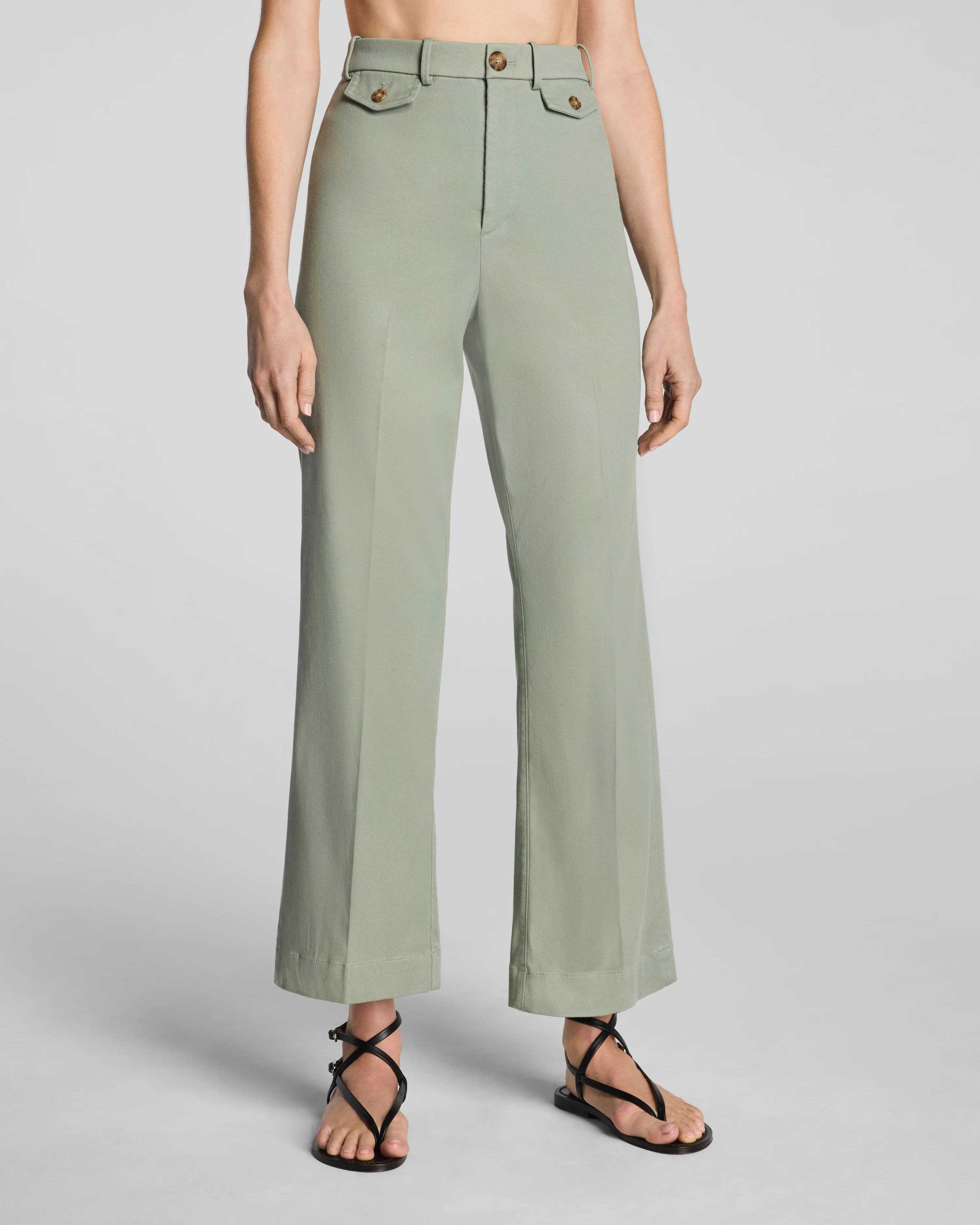 Cropped Flare Pants with Stretch | SPANXsupersmooth™ Twill Pants | Spanx